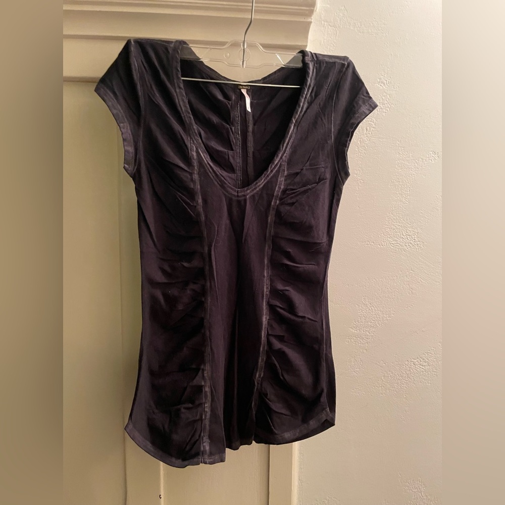 Free People Ruched T-shirt